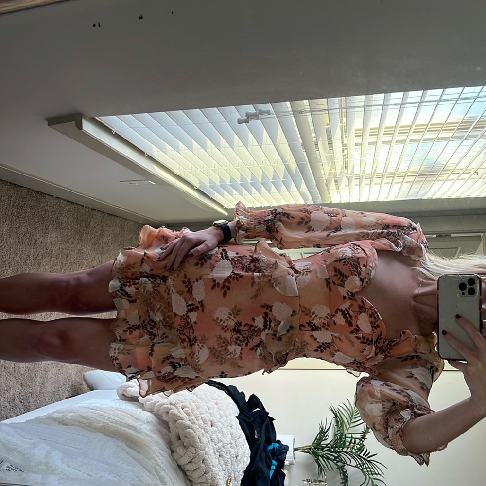 Saints and Secrets Floral mini dress, new with tags